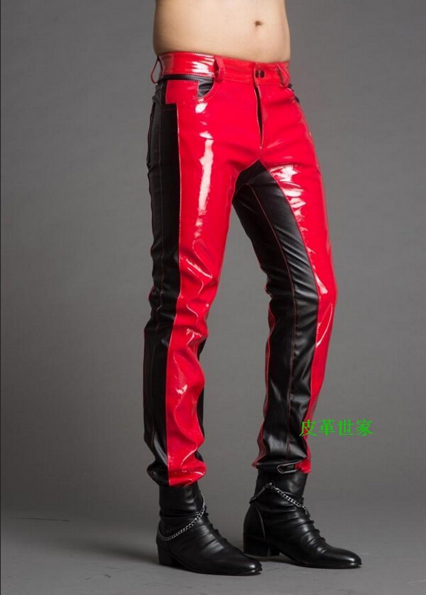 Men'S Fashion Jeans 2025 - Winter New Men's Fashion Stitching Leather