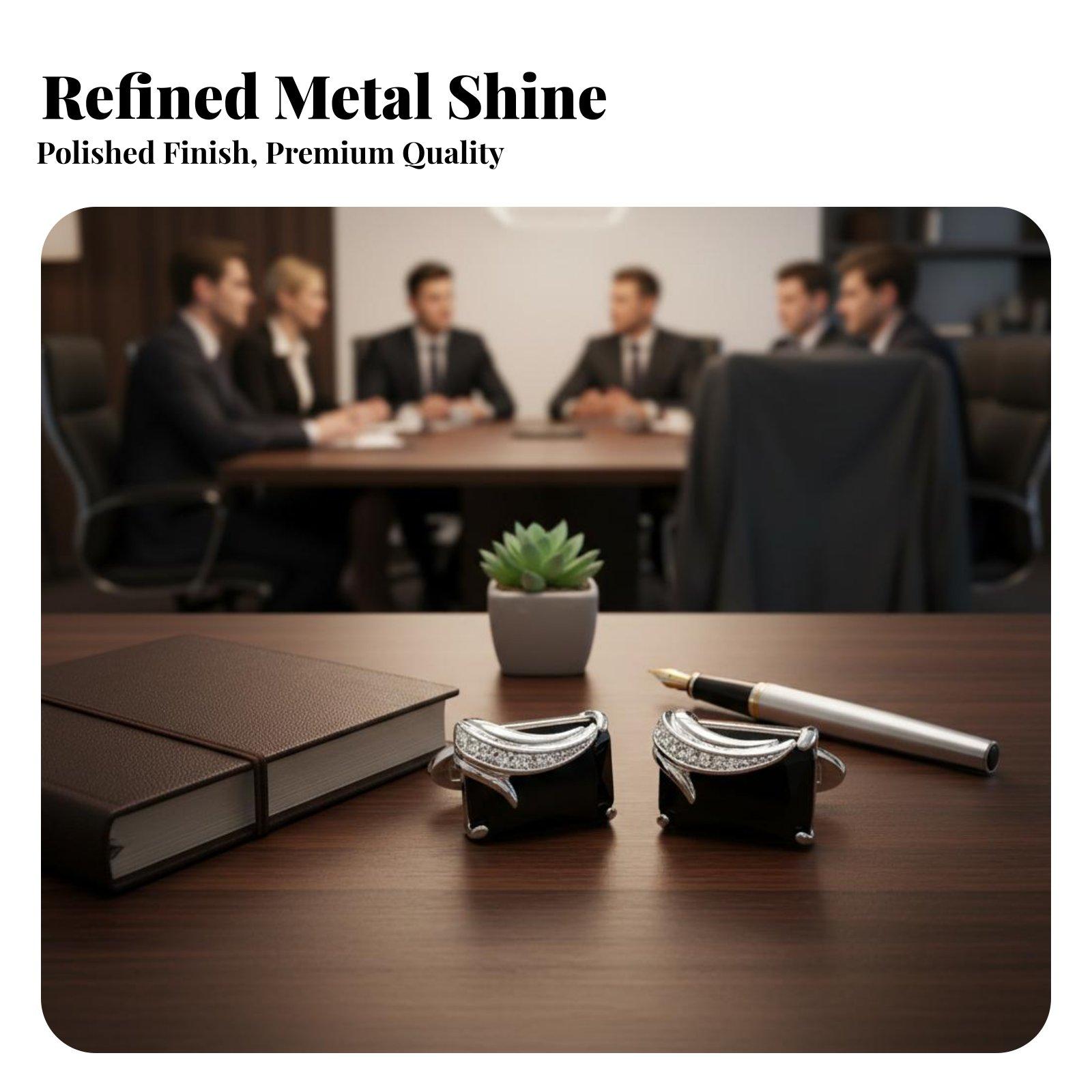 Mens Fashion Dress Shirts - Fashion Crystal Men Cufflinks for Shirt