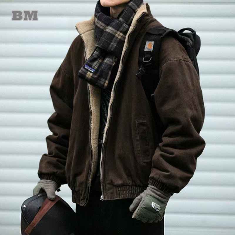 Sherpa Jacket Fleece - Japanese Vintage Polar Fleece Jacket Men