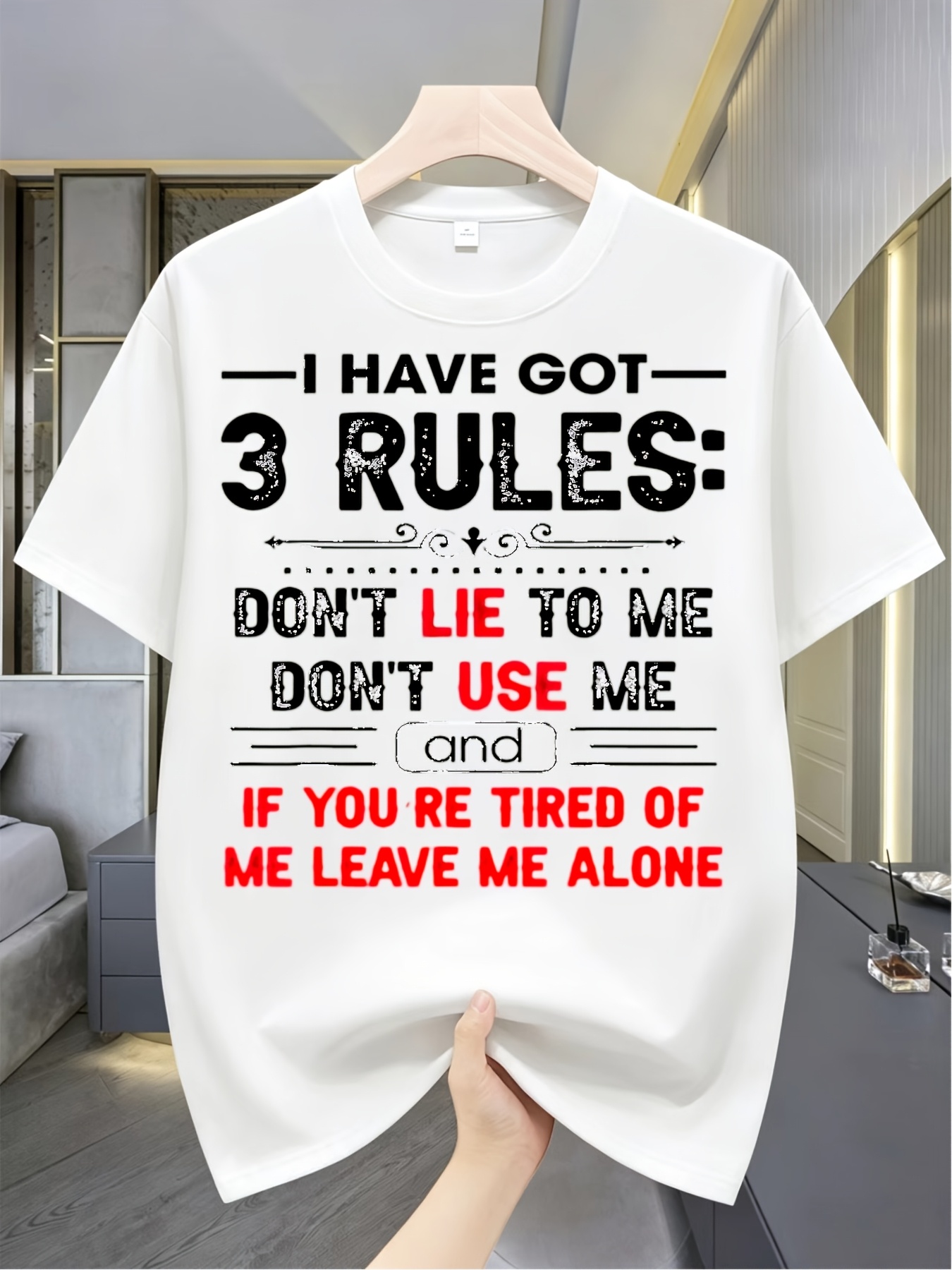 Men'S Fashion Outfit Ideas - Men's Plus-Size Retro Streetwear T-Shirt -