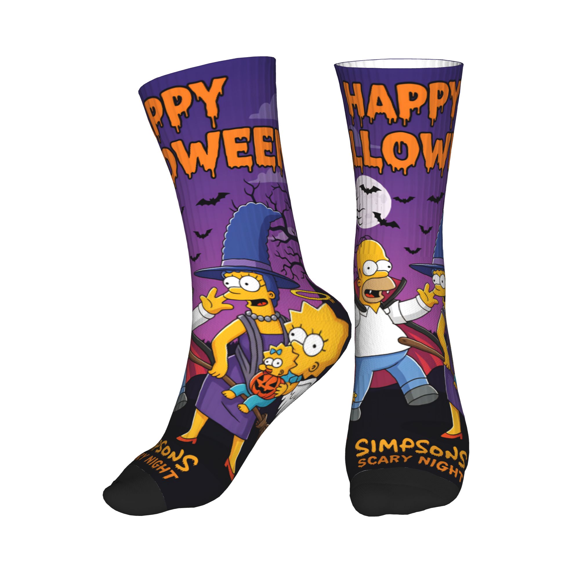Men'S Fashion Youtube - Women Men Socks Funny S-Simpsons Scary