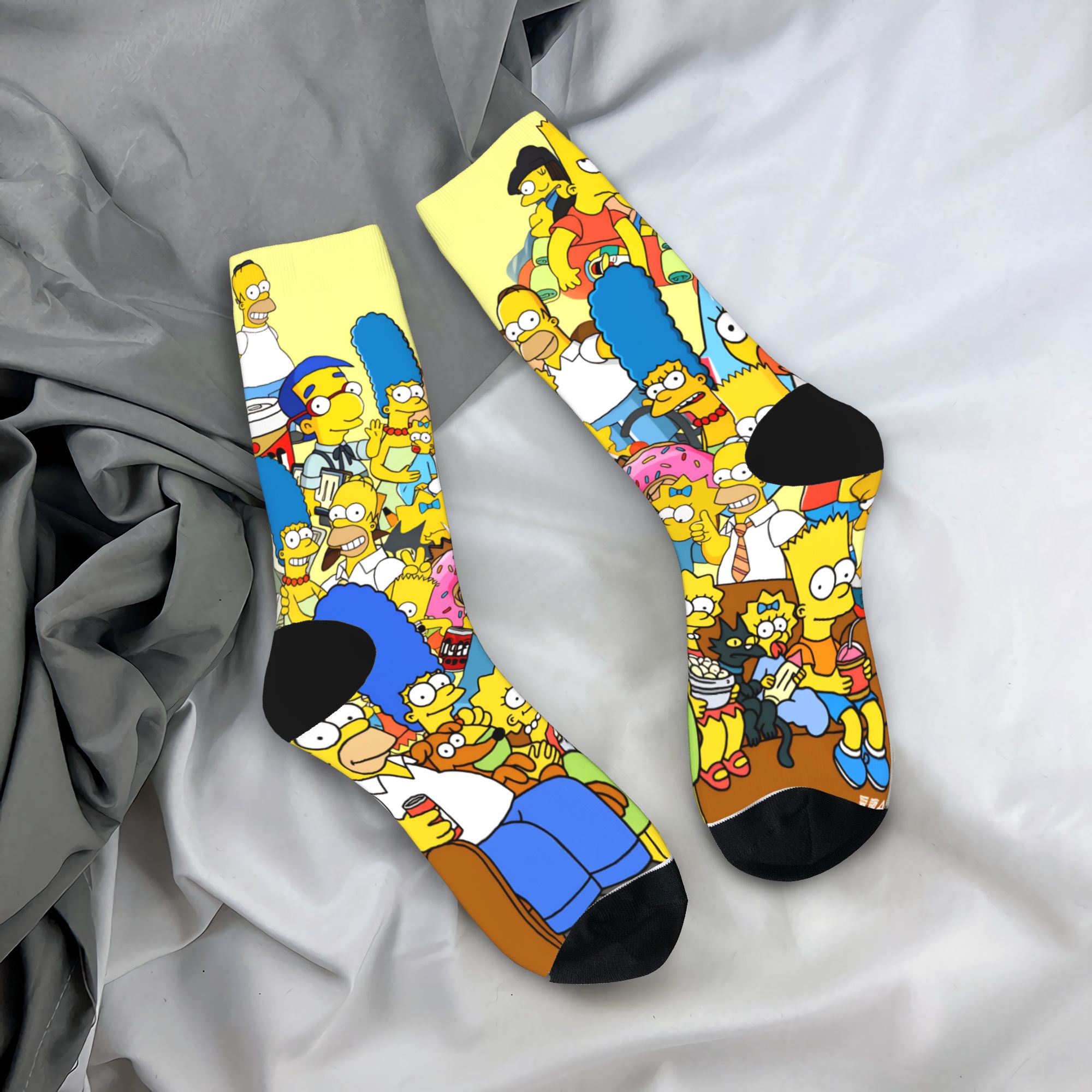 Men'S Fashion Youtube - S-Simpsons Family Collage Poster Socks Fashion