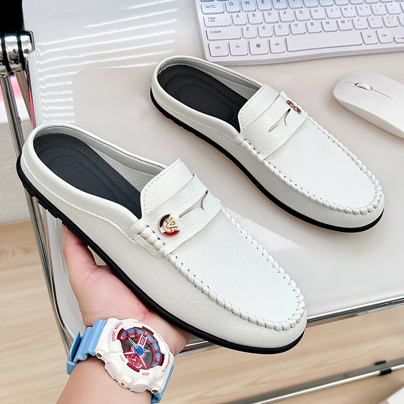 Men'S Fashion Loafers Shoes - Men Slippers Fashion Leather Loafers Moccasins