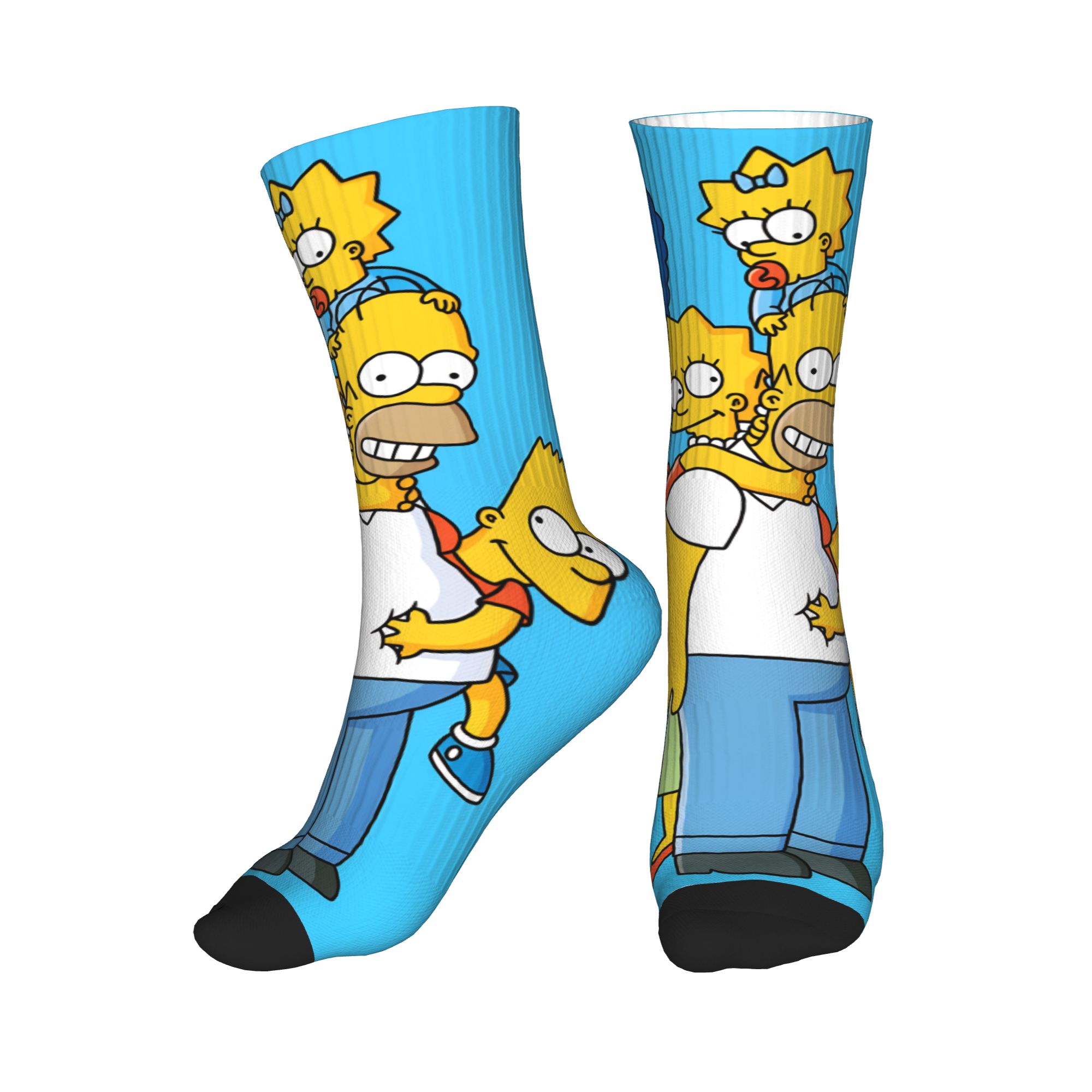 Men'S Fashion Youtube - Couple Socks Funny S-Simpsons Classic Family