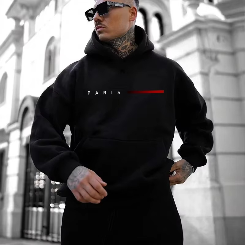 Men'S Fashion Paris 2025 - Sustainable Material Paris Hoodies for Men