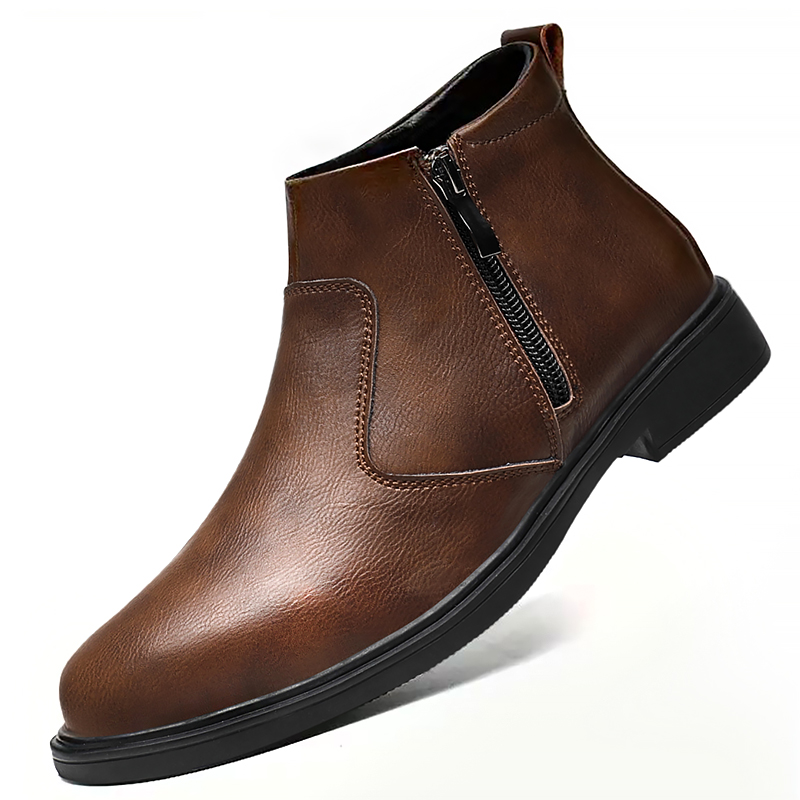 Fashion Men'S Boots - Autumn and Winter New High-Top Leather
