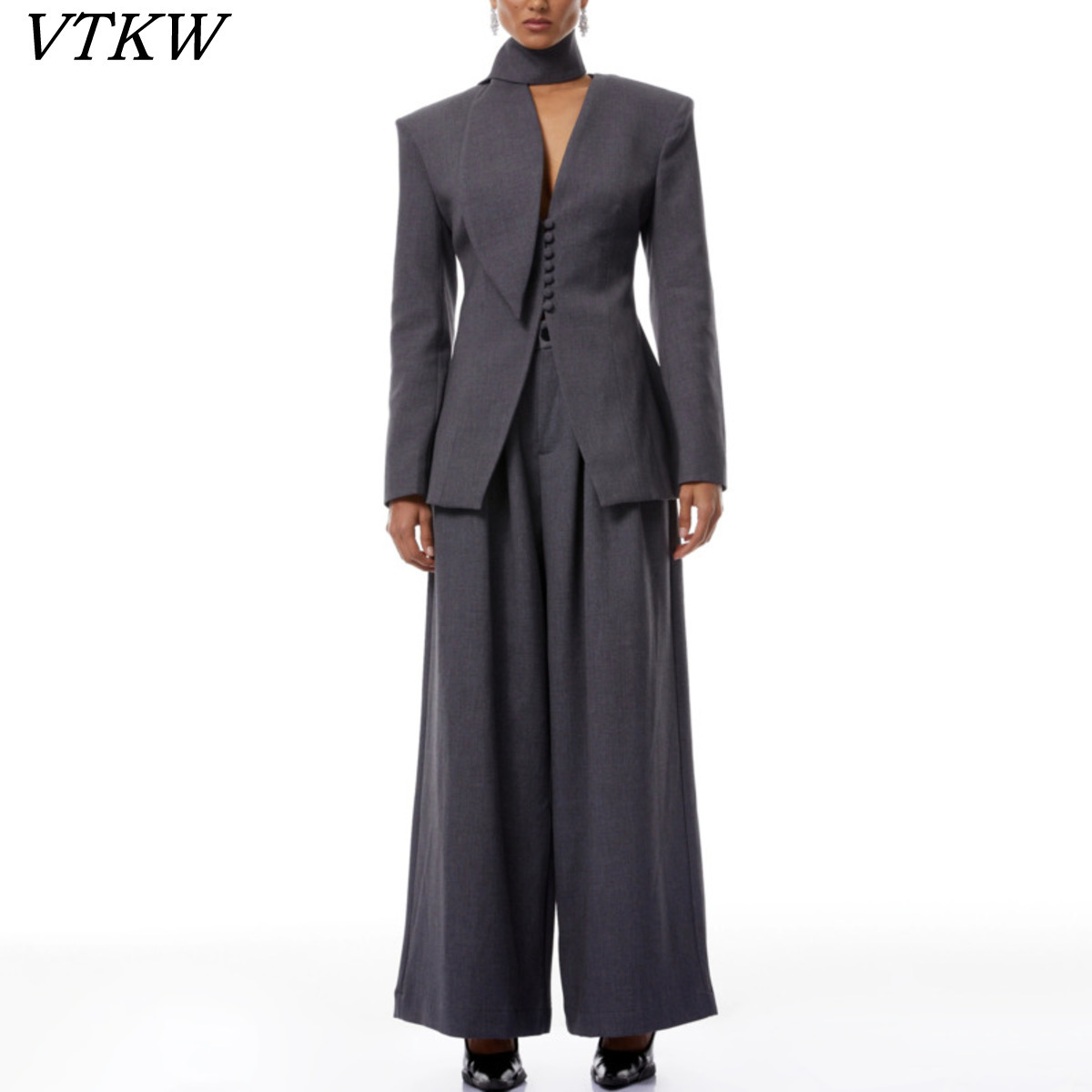 Slim Fit Blazer Men - VTKW 2026 New Women Two Piece