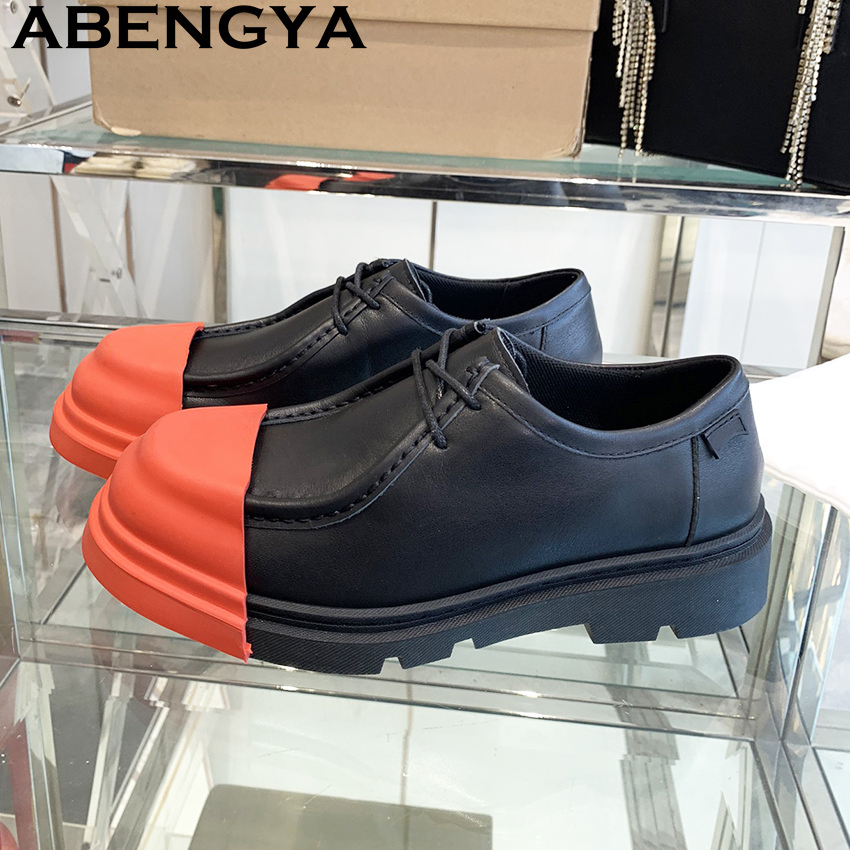 Men'S Fashion Loafers Shoes - Multicolour Real Leather Thick Bottom loafers