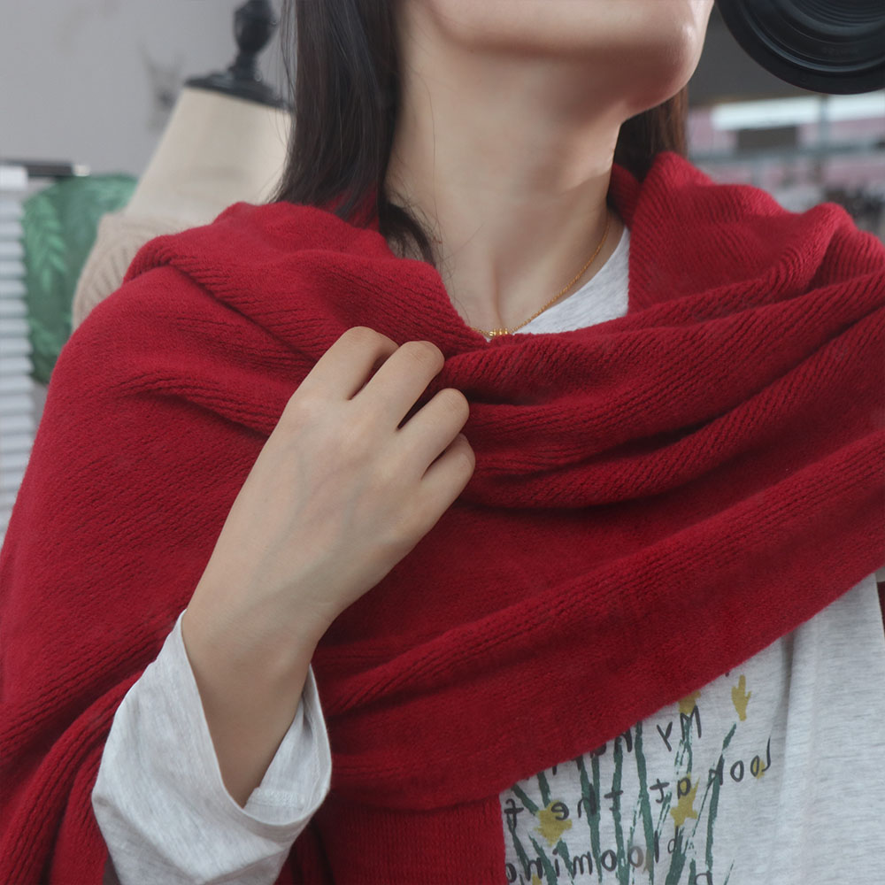 Men Scarf Wool - High Quality Solid Color Men Wool