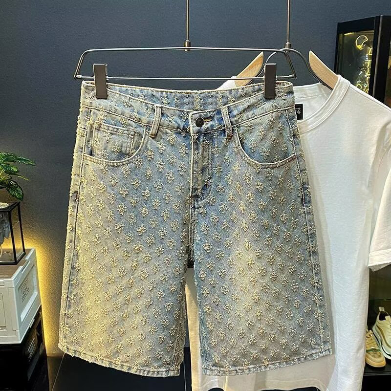 Men'S Fashion Jeans 2025 - 2025 Summer New American Leisure High