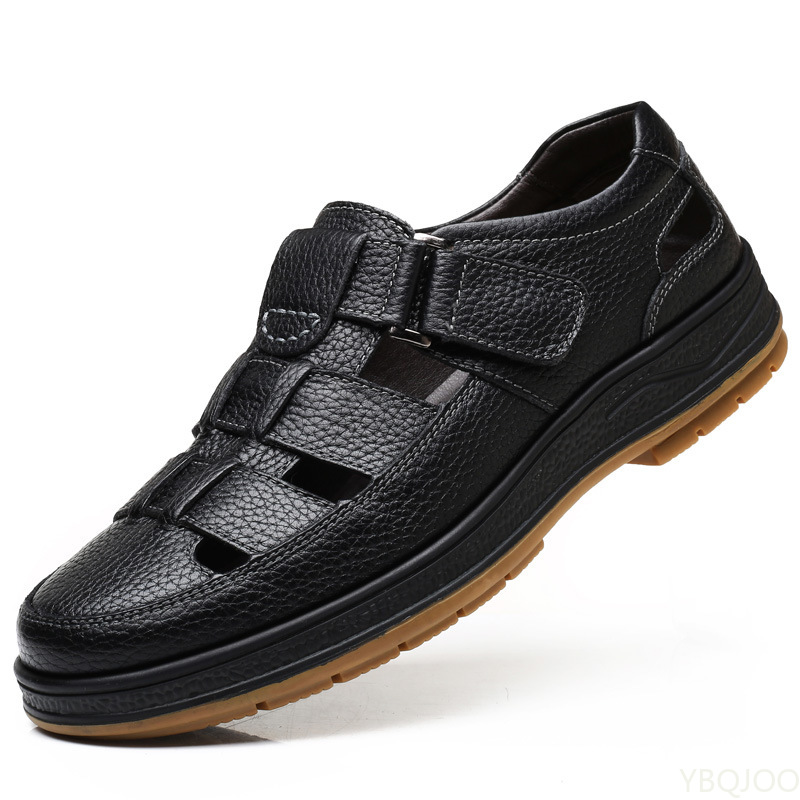 Mens Fashion Zapatos - Classic Sandals Men Genuine Leather sandaliasHollow