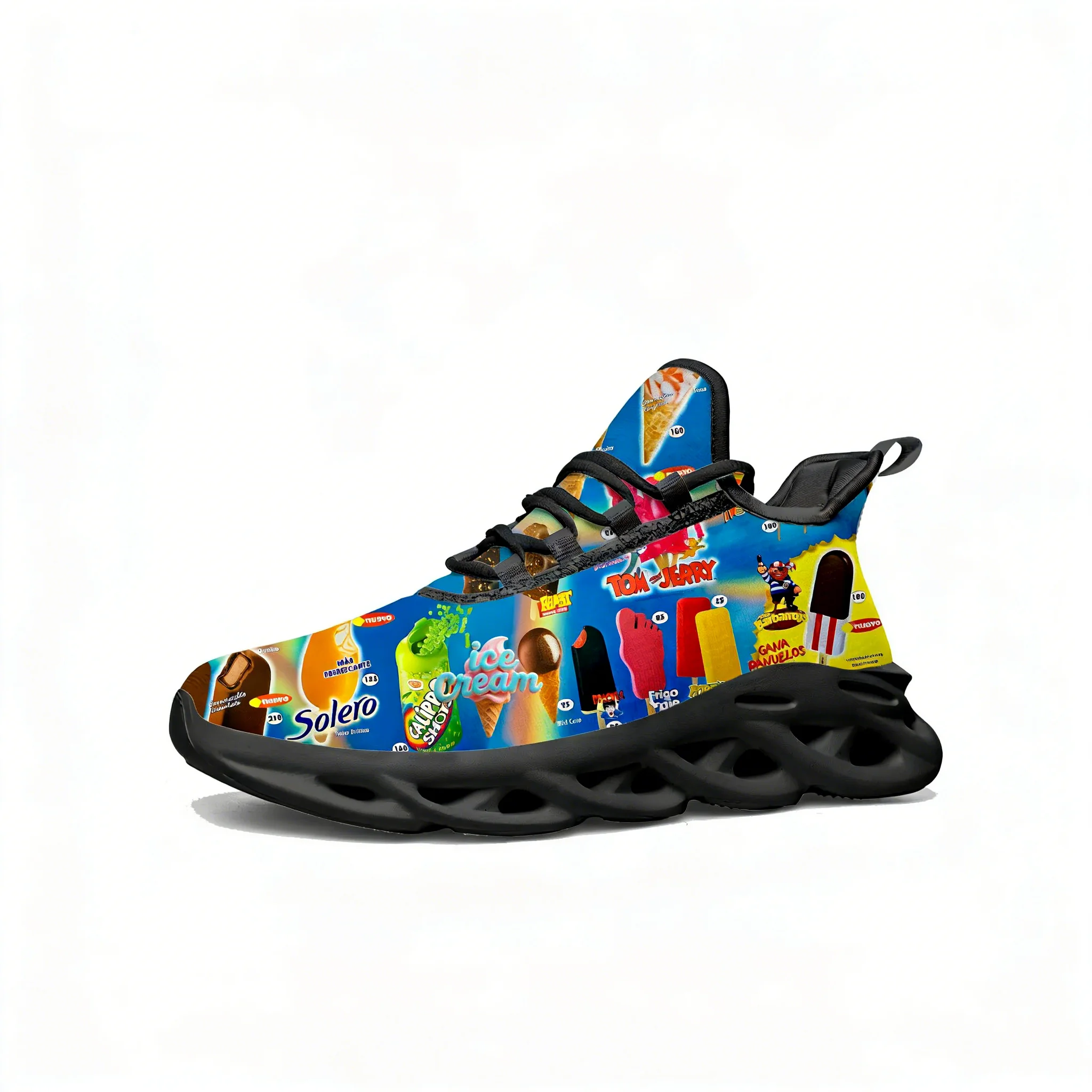 Men'S Fashion Footwear - Ice Cream Lace Mesh Shoes Flat