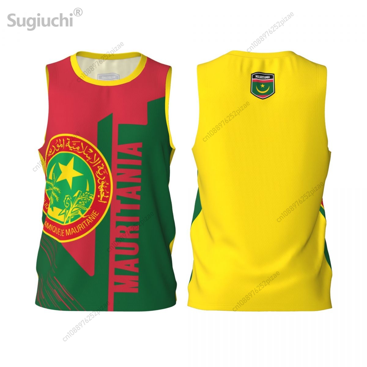 Men'S Fashion Names - Custom Name Number Mauritania 3D Flag