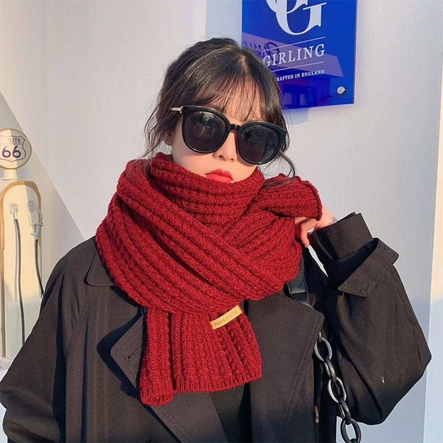 Thick Cable Knit Warm Cashmere - Men Scarf Wool recension och pris