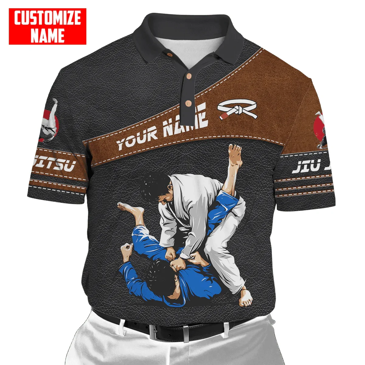 Customized Name Jiu Jitsu 3D A - Men'S Fashion Names recension och pris
