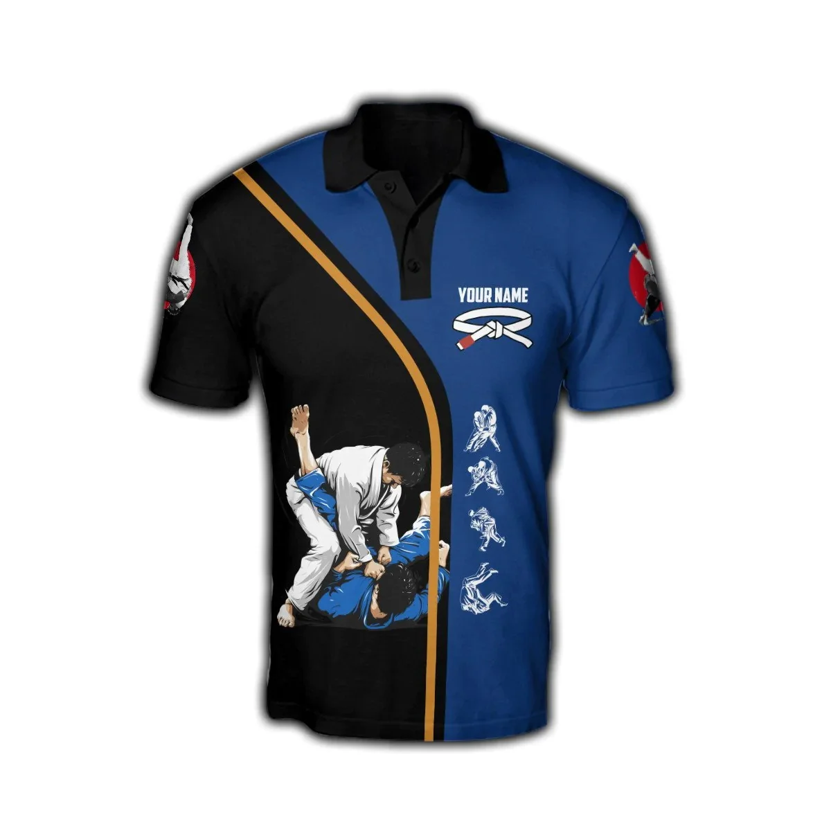 Customized Name Jiu Jitsu 3D A - Men'S Fashion Names recension och pris