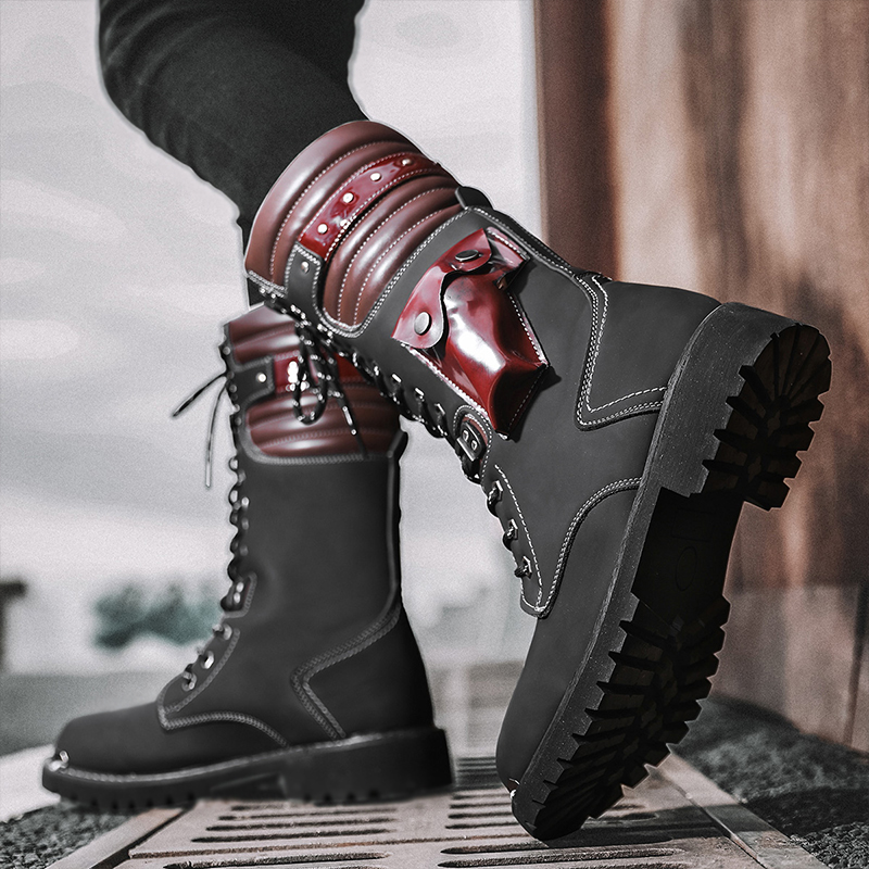 Men's high top motorcycle boot - Fashion Men'S Boots recension och pris