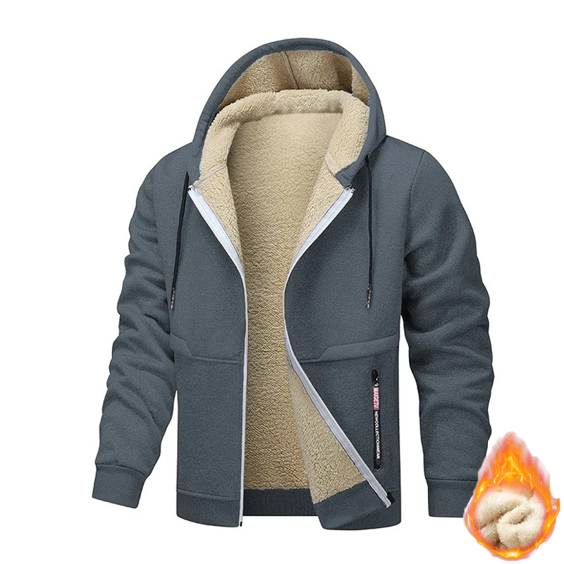 Animal Game Mens Casual Hooded - Sherpa Jacket Fleece recension och pris