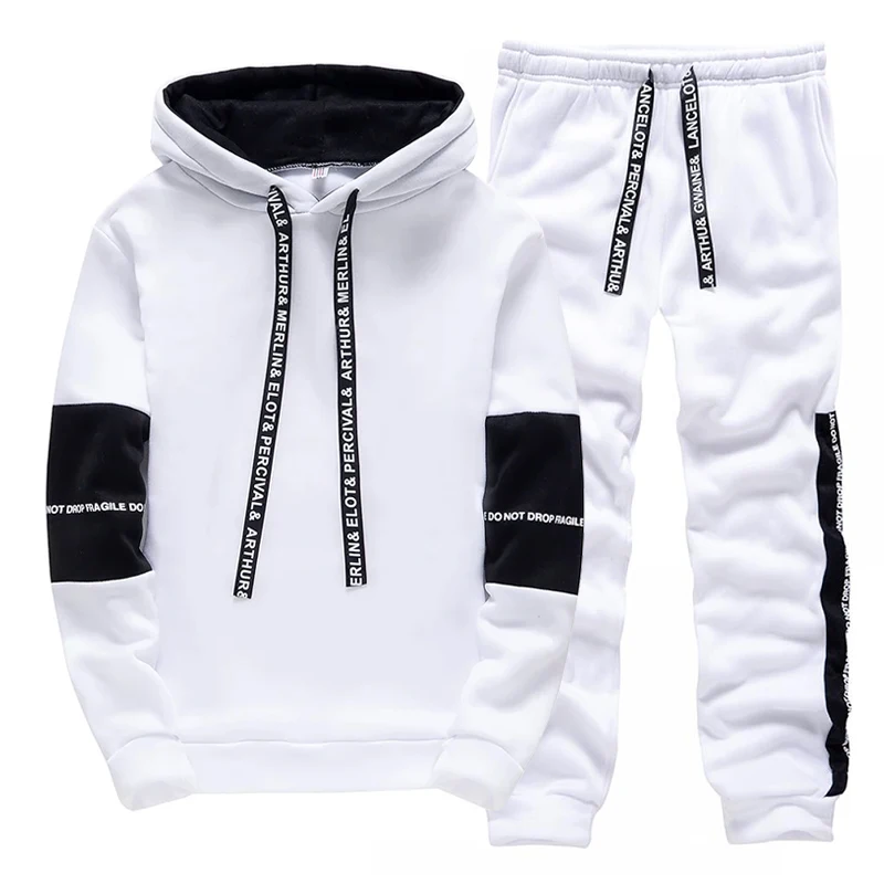 Black White Men's Tracksuit Fa - Men'S Fashion Pants recension och pris