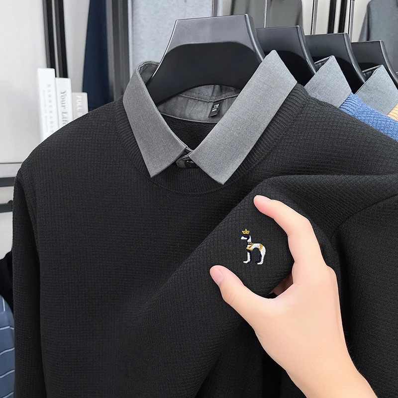Luxury brand men's long sleeve - Mens Fashion Mullet recension och pris