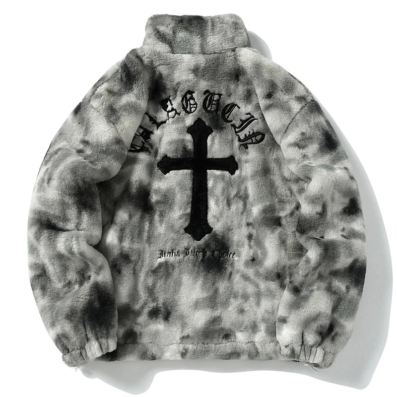 Streetwear Vintage Fleece Jack - Sherpa Jacket Fleece recension och pris