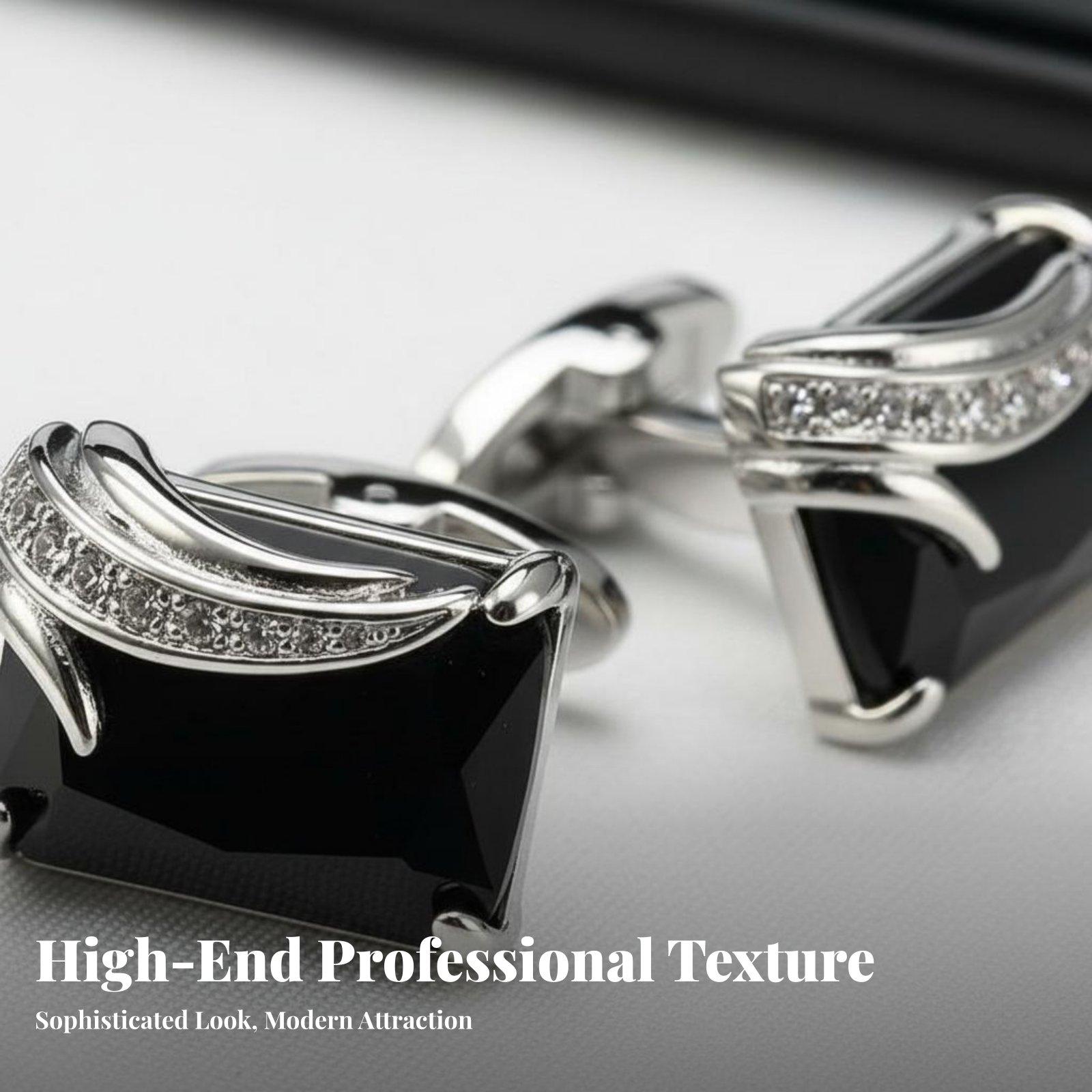 Fashion Crystal Men Cufflinks  - Mens Fashion Dress Shirts recension och pris