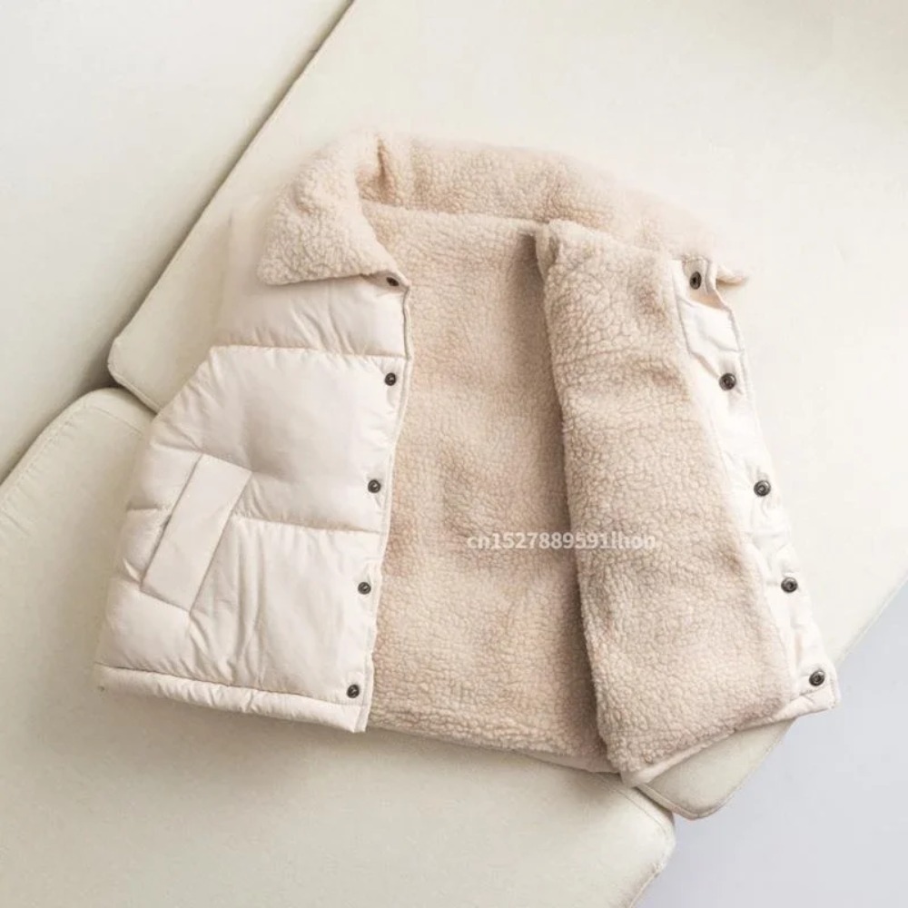 Kids Winter Warm Puffer Vest S - Sherpa Jacket Fleece recension och pris