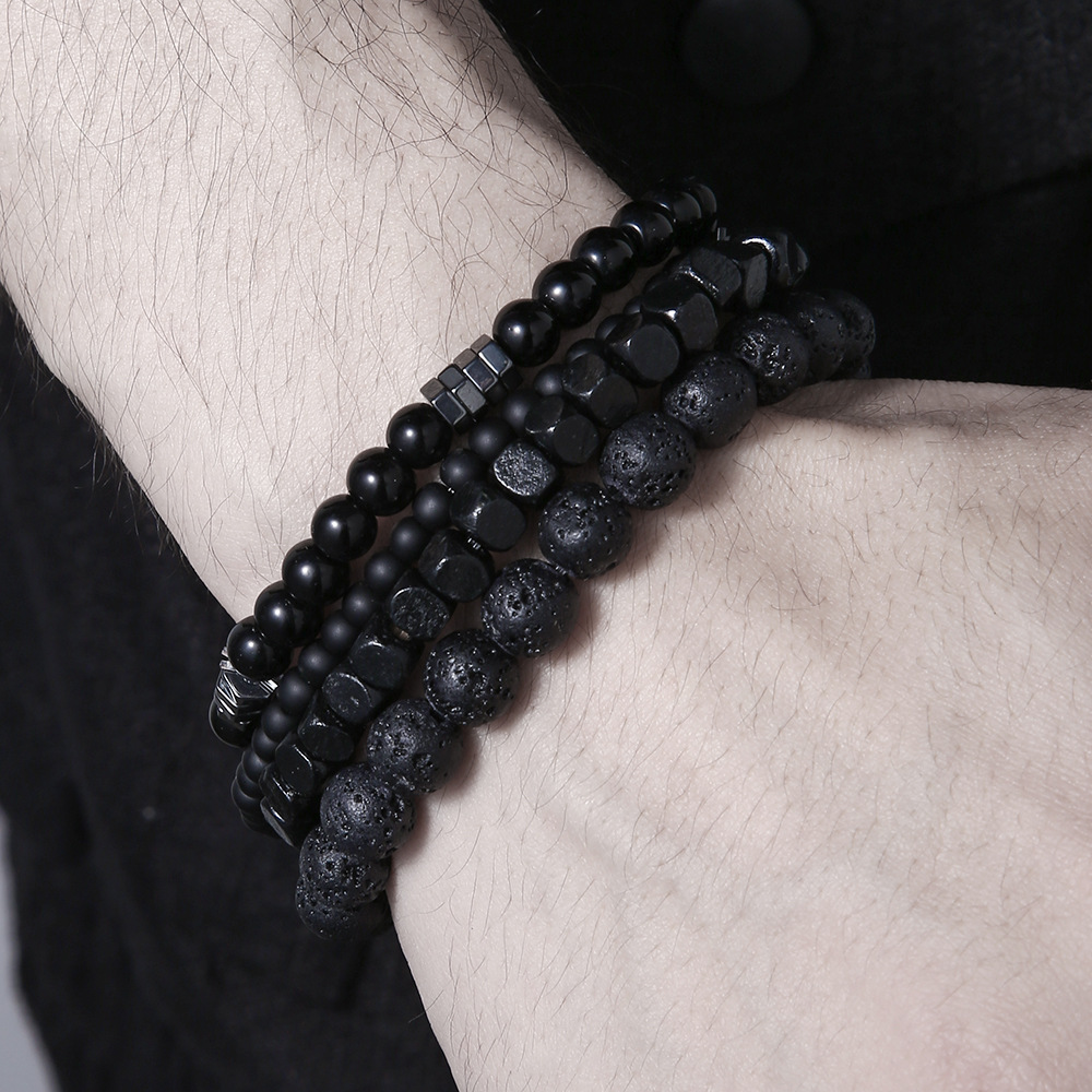 4PC Volcano Stone Black Gallst - Mens Fashion Combination recension och pris