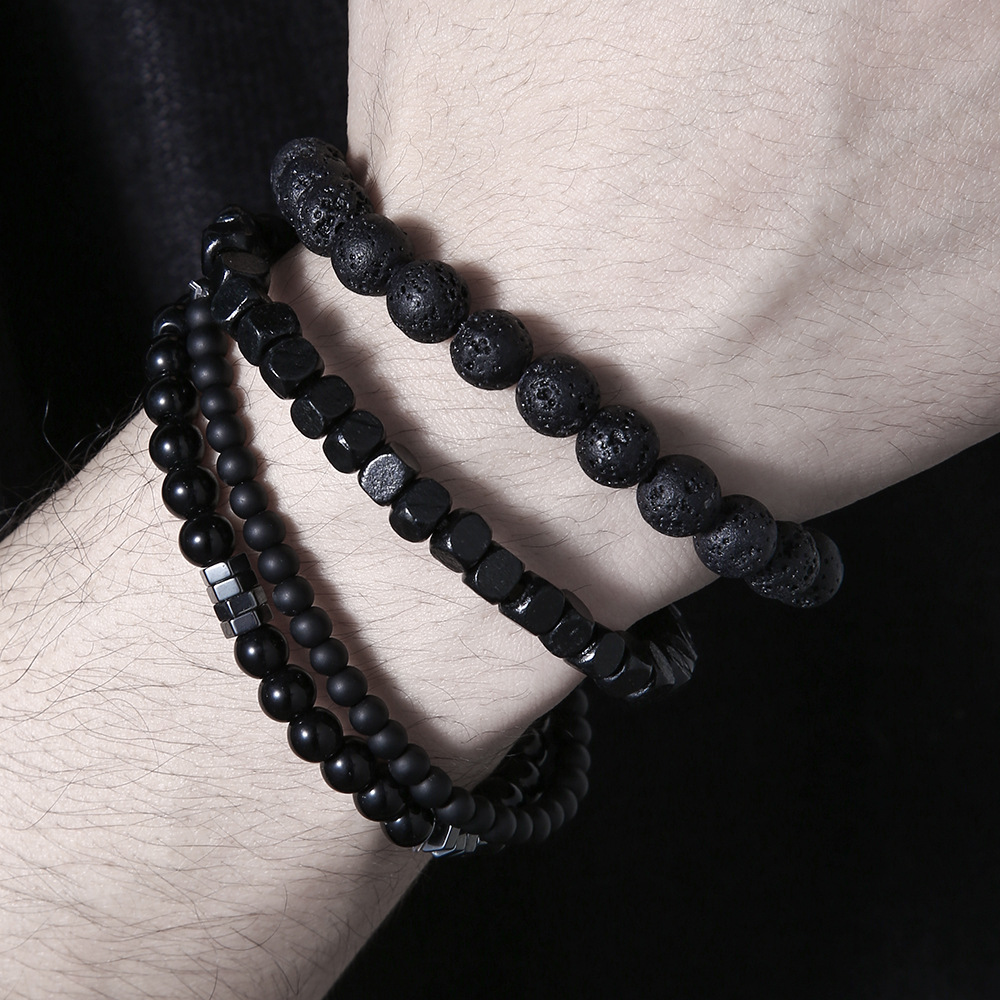 4PC Volcano Stone Black Gallst - Mens Fashion Combination recension och pris