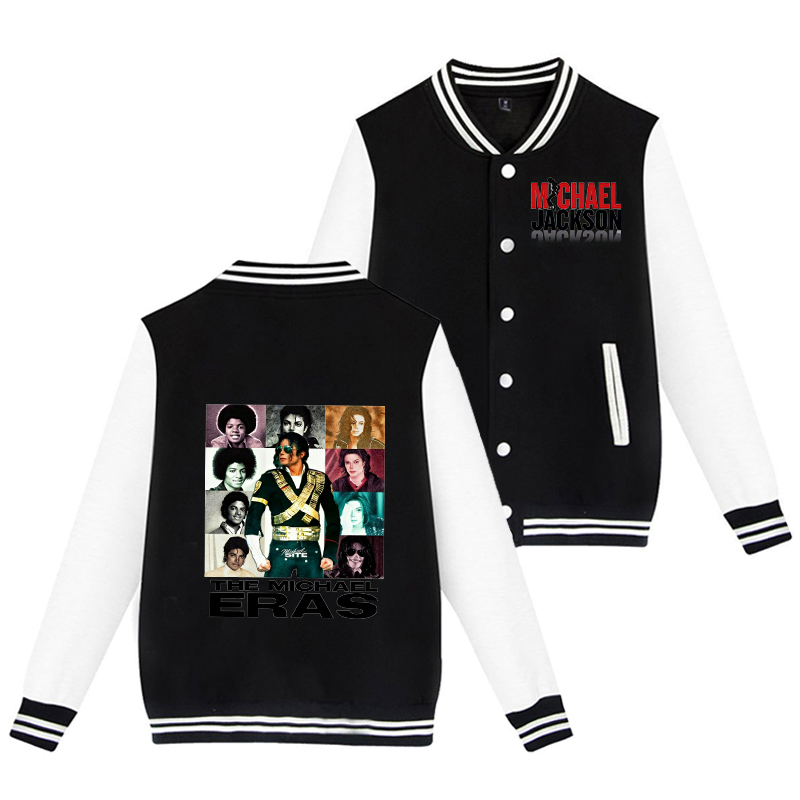 Michael Jackson Adult Baseball - Men'S Fashion Zip Sweater recension och pris