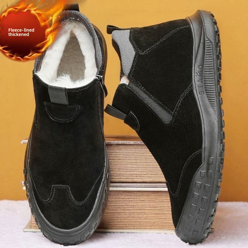 Winter Men's Shoes Plush Warm  - Men'S Fashion Loafers Shoes recension och pris