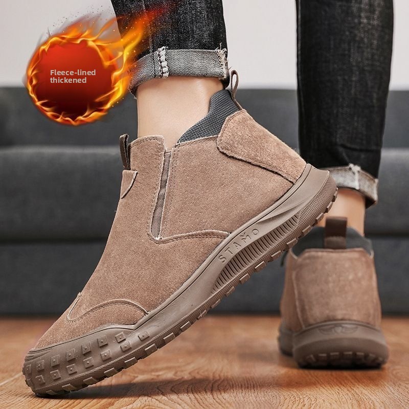 Winter Men's Shoes Plush Warm  - Men'S Fashion Loafers Shoes recension och pris