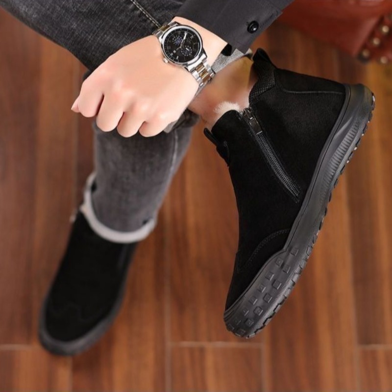 Winter Men's Shoes Plush Warm  - Men'S Fashion Loafers Shoes recension och pris