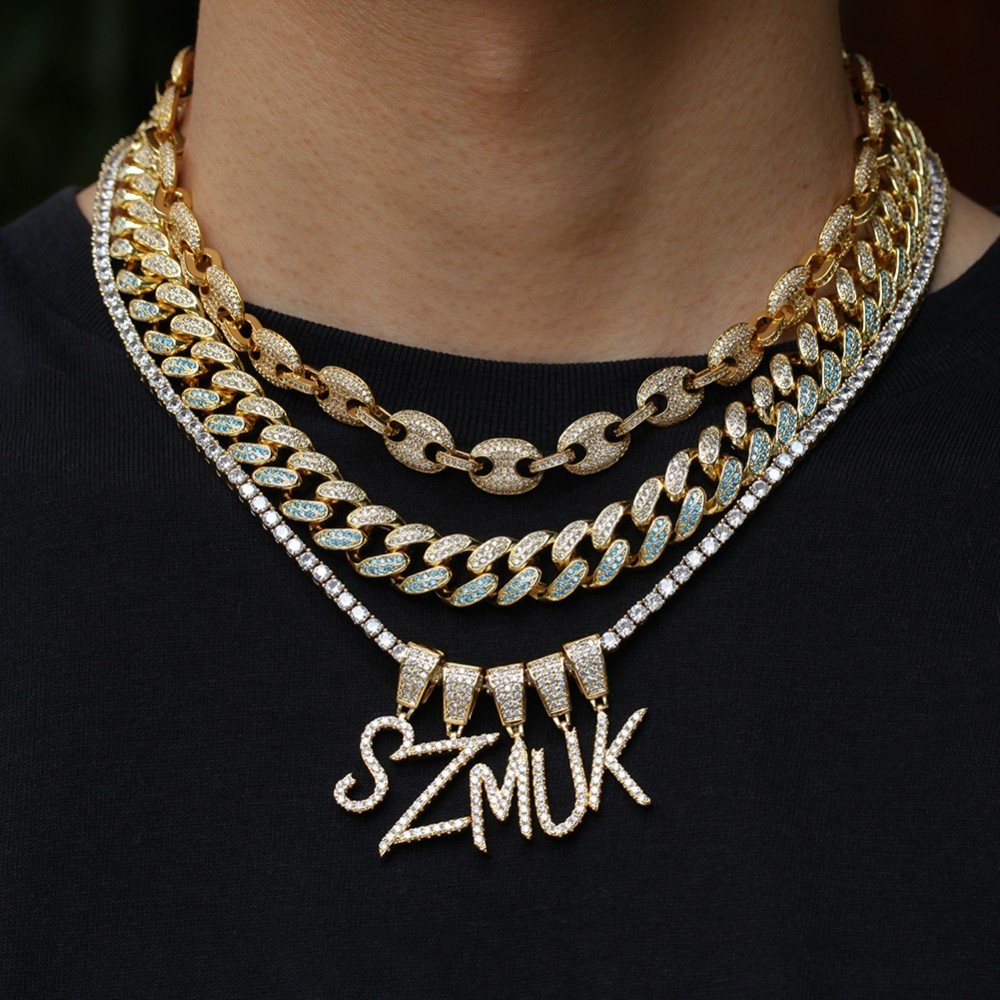 UWIN Name Brush Font Necklace  - Mens Fashion Combination recension och pris