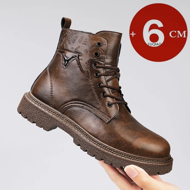 6cm Invisible Height Increasin - Fashion Men'S Boots recension och pris