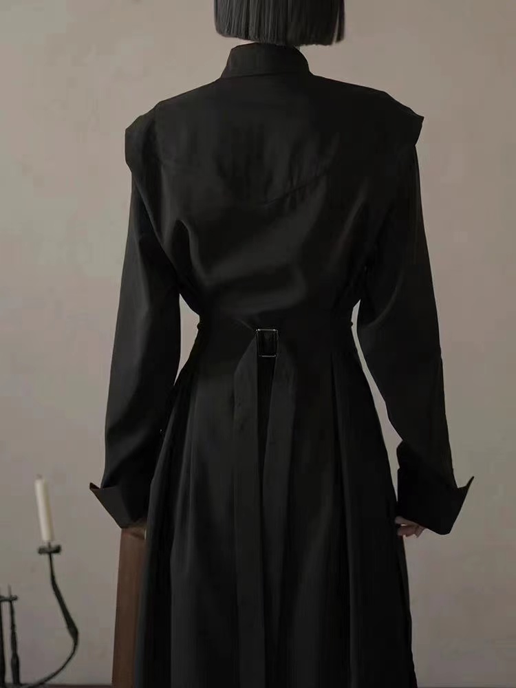 Niche Dark Black Series Costum - Mens Fashion Dress Shirts recension och pris