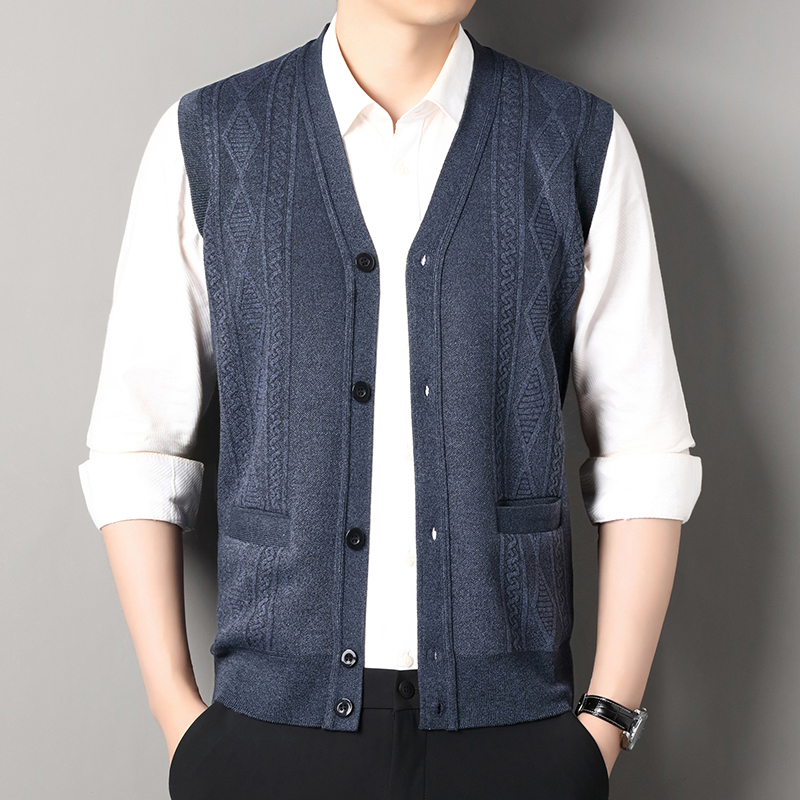 Autumn Winter Mens Vest Casual - Men'S Fashion Zip Sweater recension och pris