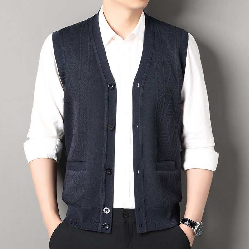 Autumn Winter Mens Vest Casual - Men'S Fashion Zip Sweater recension och pris