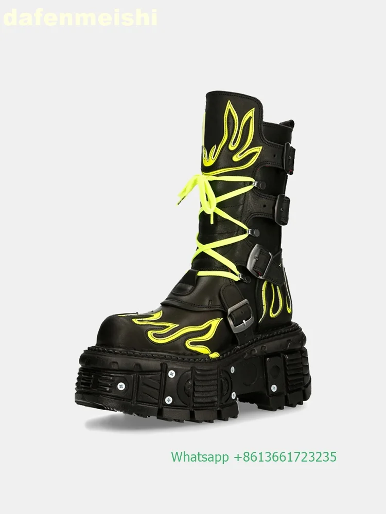 Retro Dark Style Punk Motorcyc - Fashion Men'S Boots recension och pris