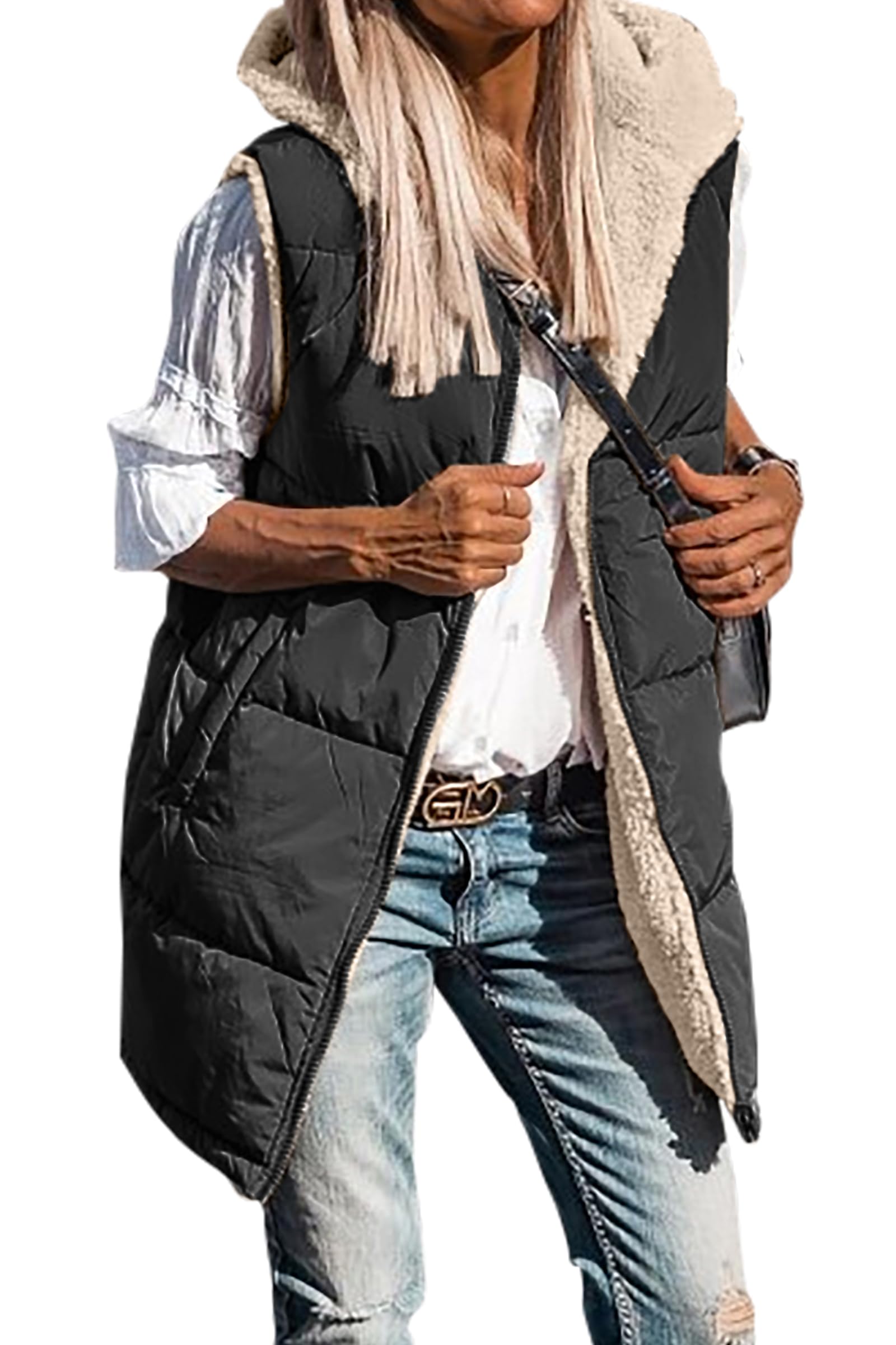 Both Sides Can Wear Women's 20 - Sherpa Jacket Fleece recension och pris