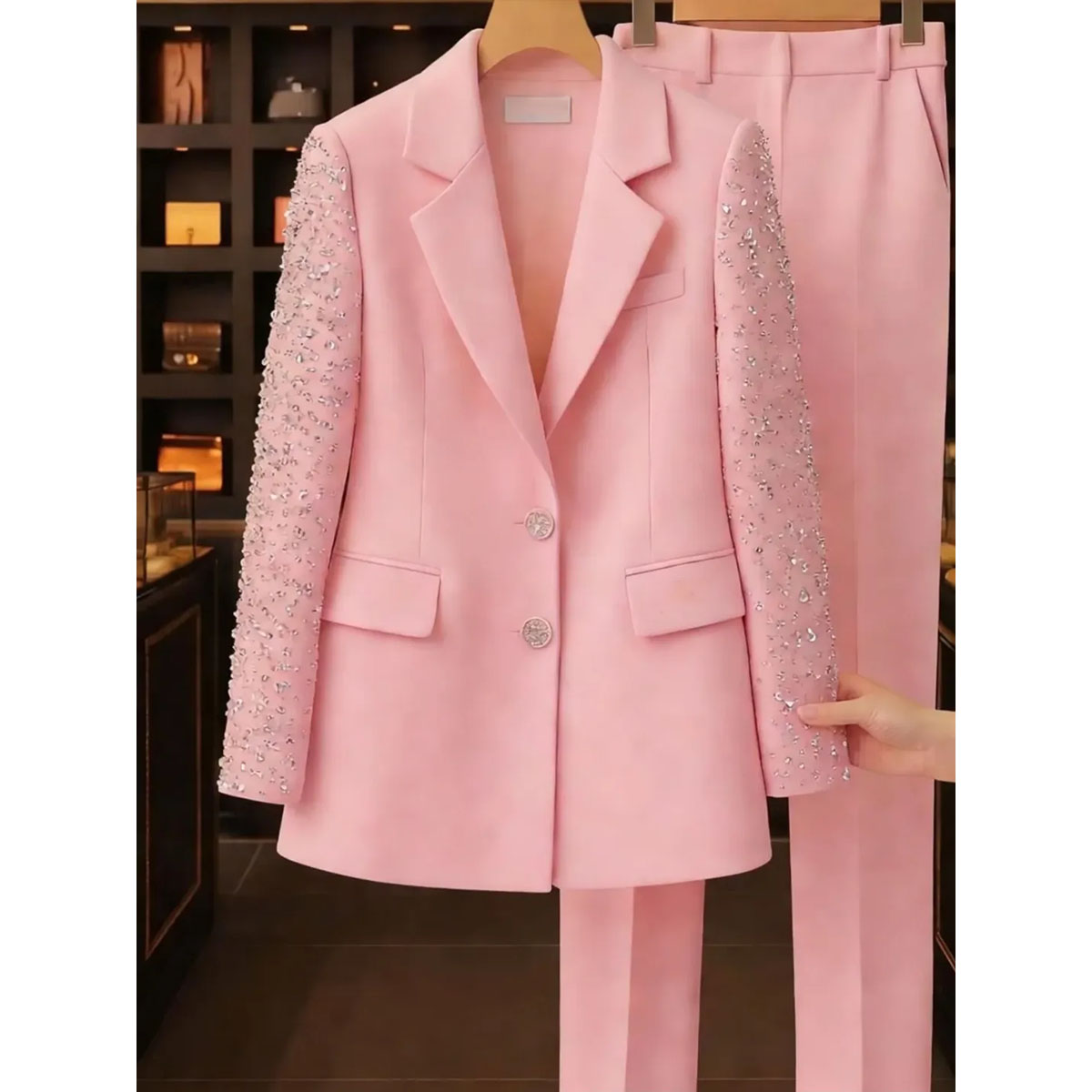 Men Suits Slim Fit Diamond  Lu - Slim Fit Blazer Men recension och pris