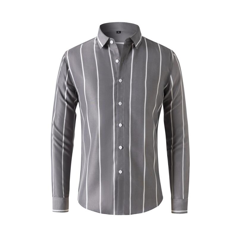 Men's Striped Dress Shirt Long - Mens Fashion Dress Shirts recension och pris