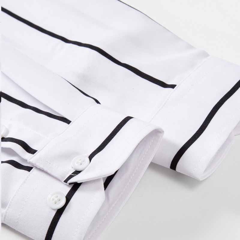 Men's Striped Dress Shirt Long - Mens Fashion Dress Shirts recension och pris