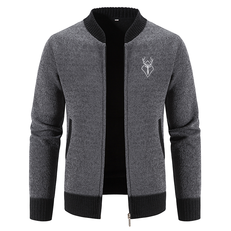 Big Size Men's Knit Cardigan F - Men'S Fashion Zip Sweater recension och pris