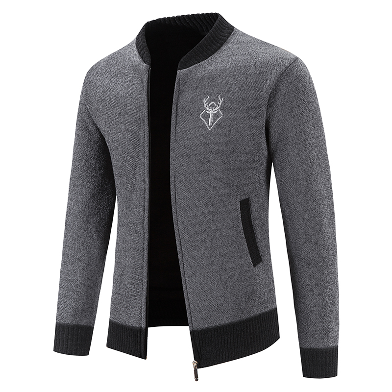Big Size Men's Knit Cardigan F - Men'S Fashion Zip Sweater recension och pris