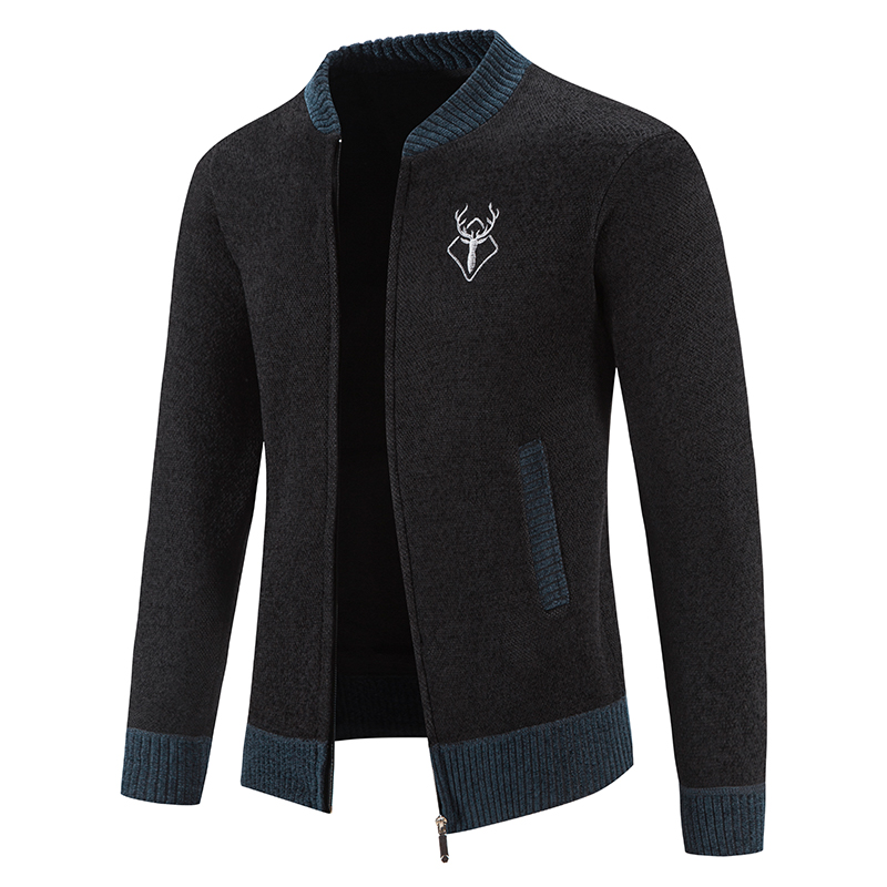 Big Size Men's Knit Cardigan F - Men'S Fashion Zip Sweater recension och pris