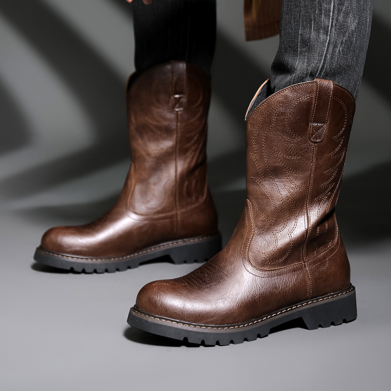 Fashion Mens Cowboy Boots New  - Mens Fashion Zapatos recension och pris