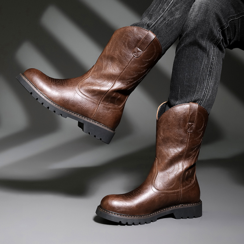 Fashion Mens Cowboy Boots New  - Mens Fashion Zapatos recension och pris