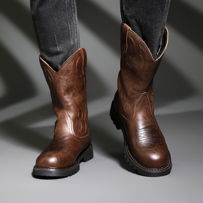 Fashion Mens Cowboy Boots New  - Mens Fashion Zapatos recension och pris