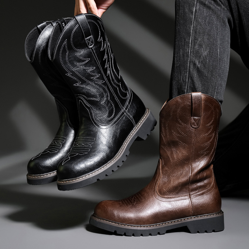Fashion Mens Cowboy Boots New  - Mens Fashion Zapatos recension och pris
